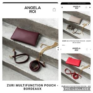 ISO IN SEARCH OF Angela Roi Zuri Multifunction Pouch 3 In 1 Bag In Many Colors: